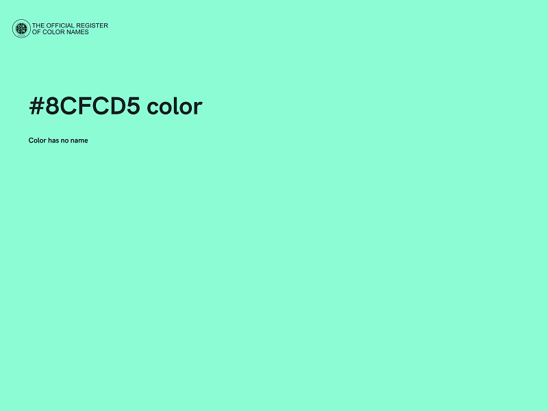 #8CFCD5 color image