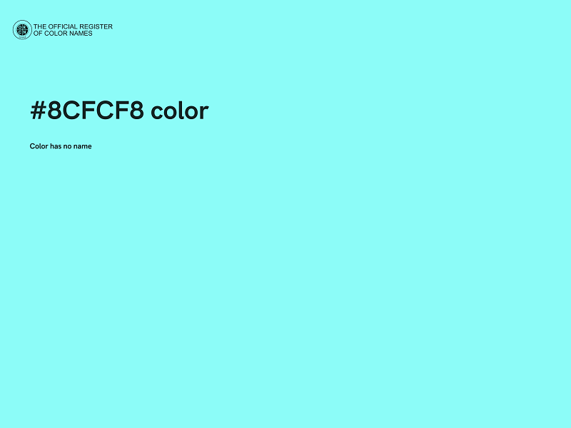 #8CFCF8 color image