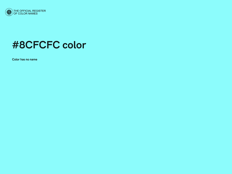 #8CFCFC color image