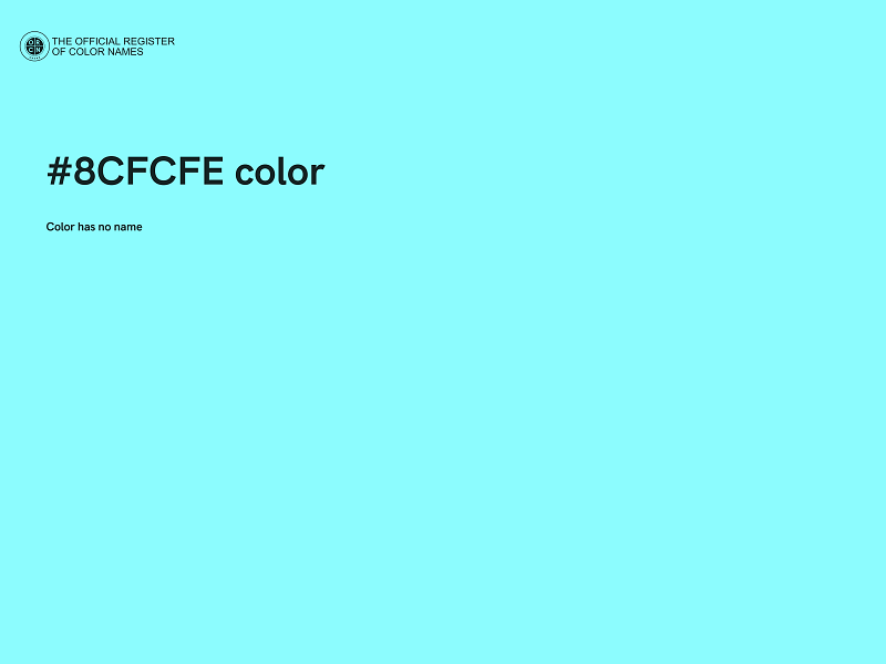 #8CFCFE color image