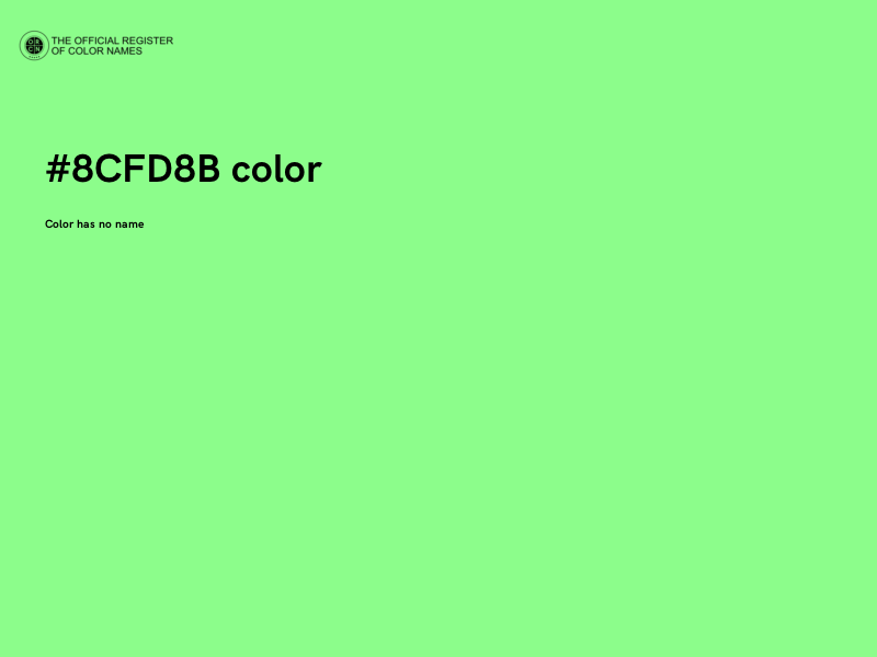 #8CFD8B color image