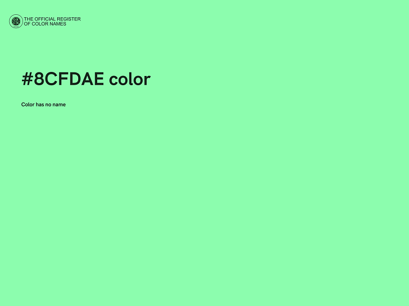 #8CFDAE color image