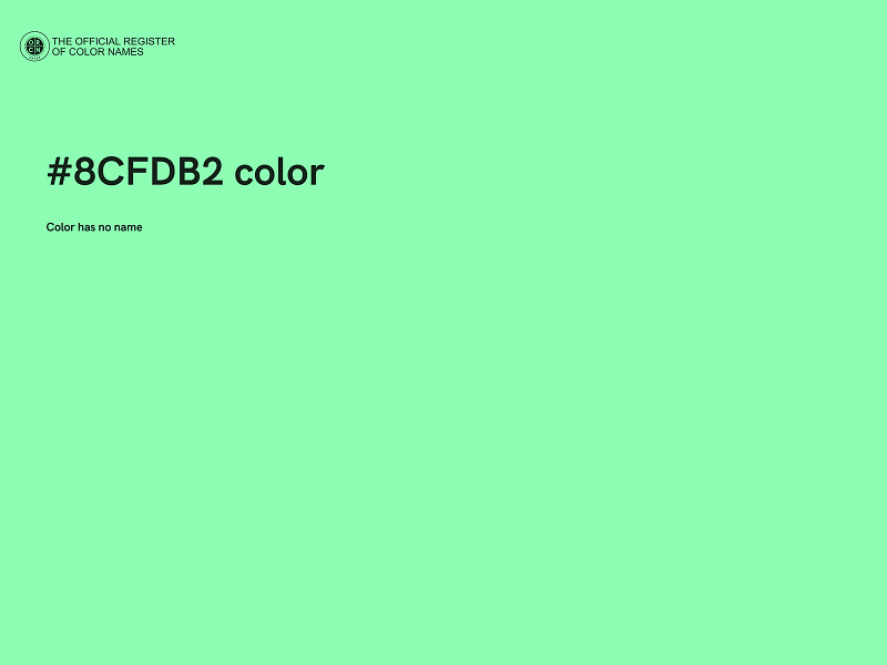 #8CFDB2 color image