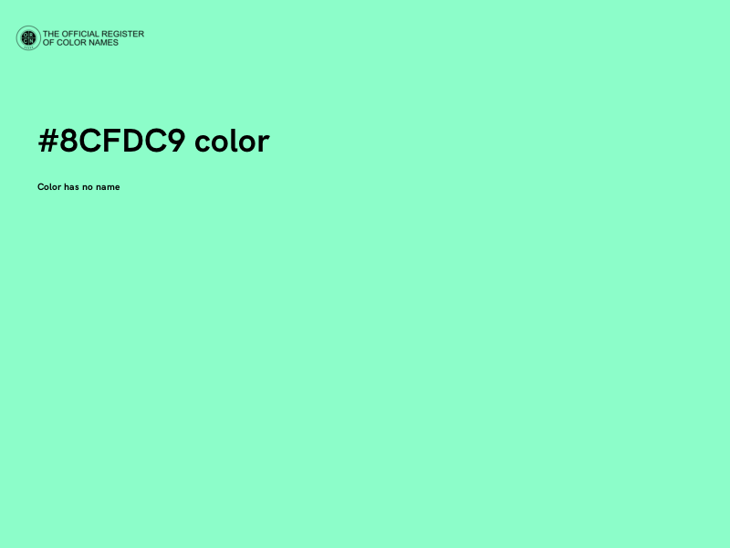 #8CFDC9 color image