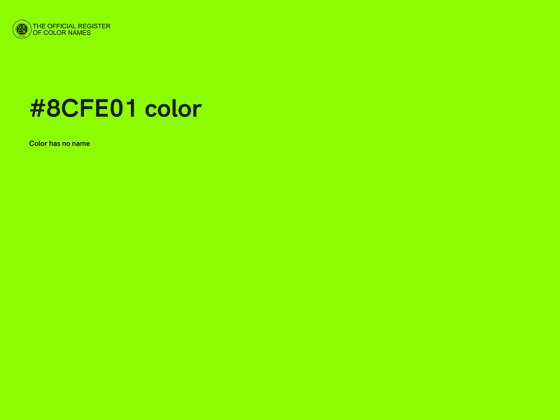 #8CFE01 color image