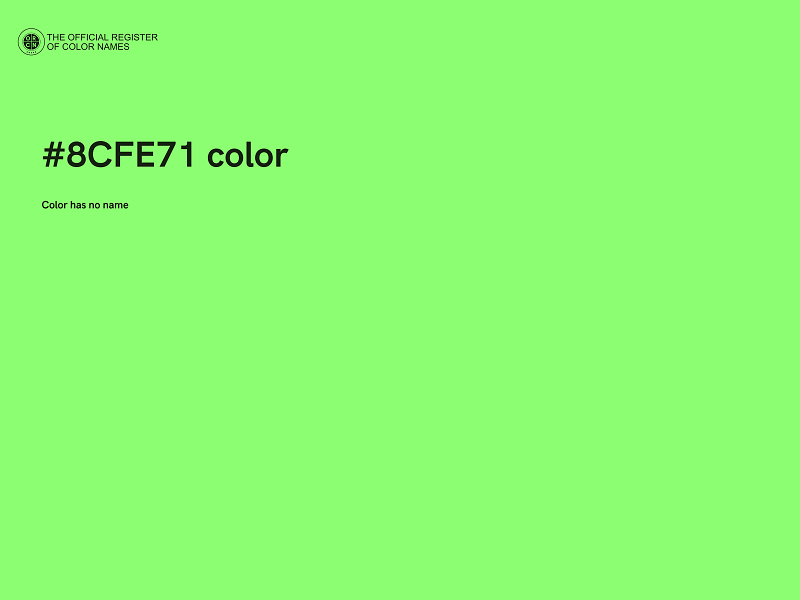 #8CFE71 color image