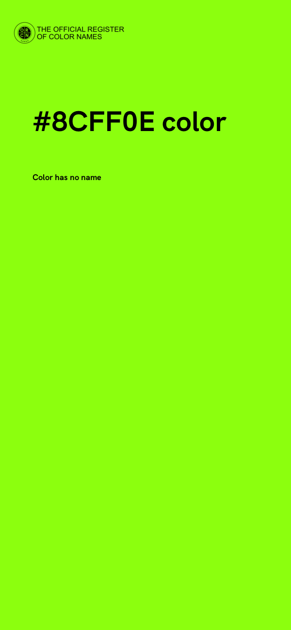 #8CFF0E color image