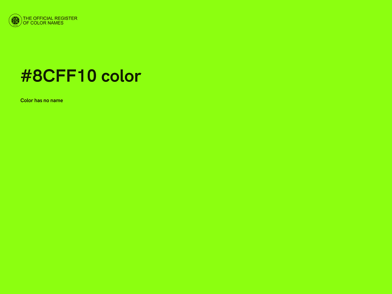 #8CFF10 color image