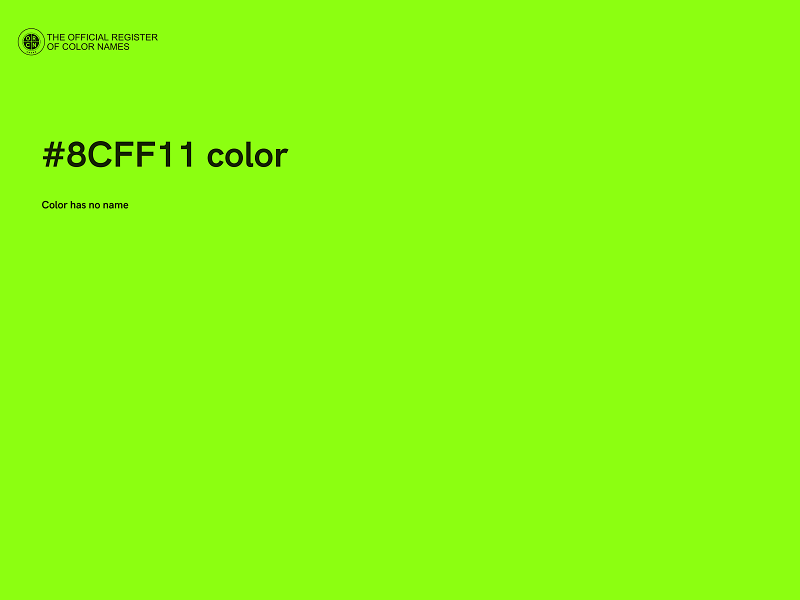 #8CFF11 color image