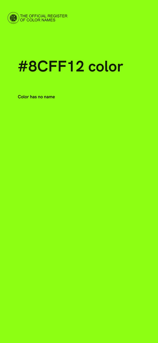 #8CFF12 color image