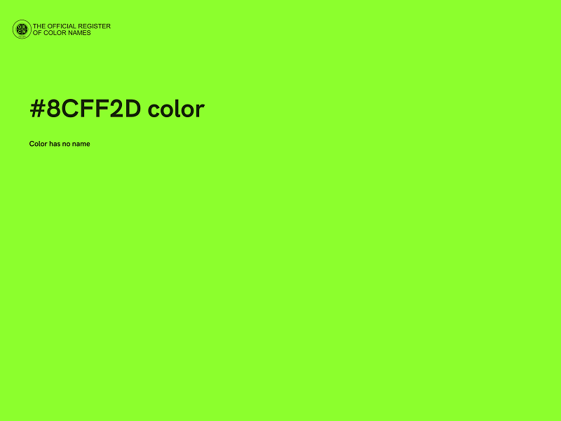 #8CFF2D color image