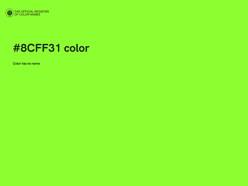 #8CFF31 color image