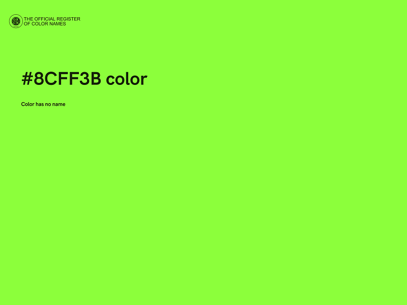 #8CFF3B color image