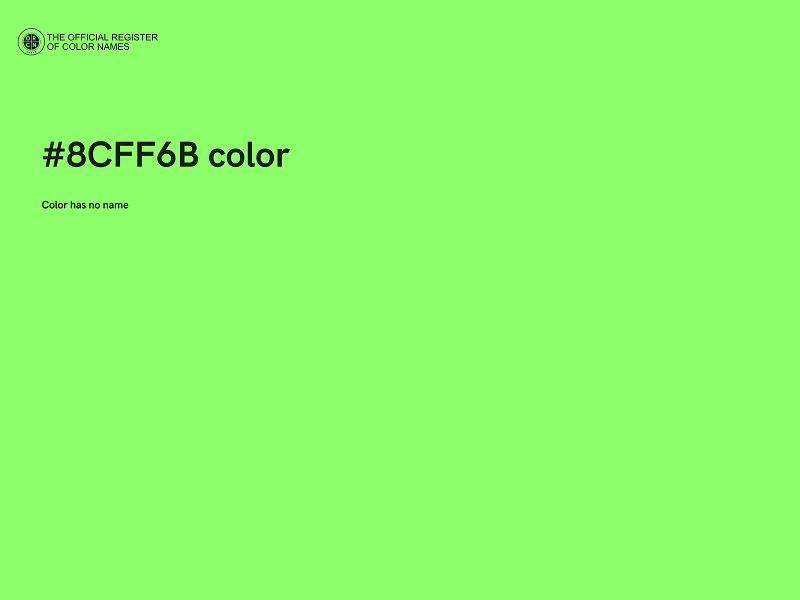 #8CFF6B color image