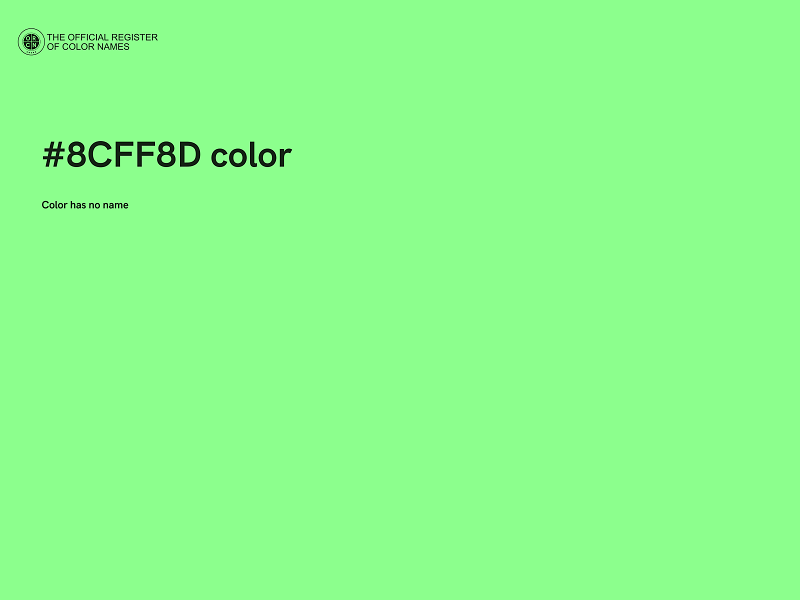 #8CFF8D color image