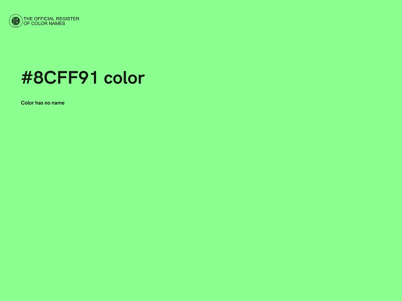 #8CFF91 color image