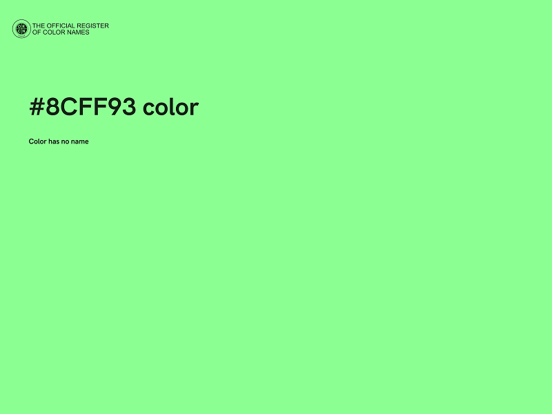 #8CFF93 color image