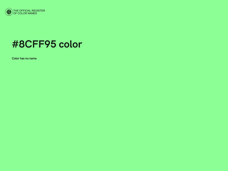 #8CFF95 color image