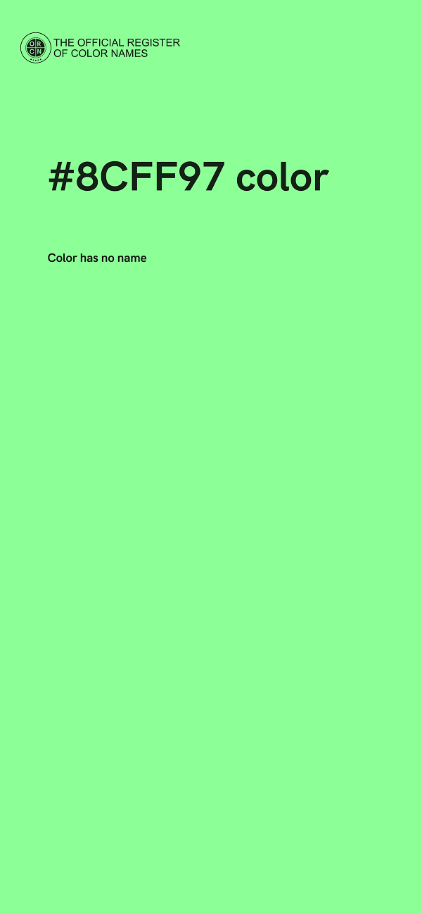 #8CFF97 color image