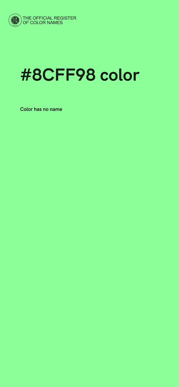 #8CFF98 color image