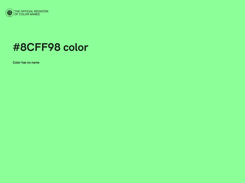 #8CFF98 color image