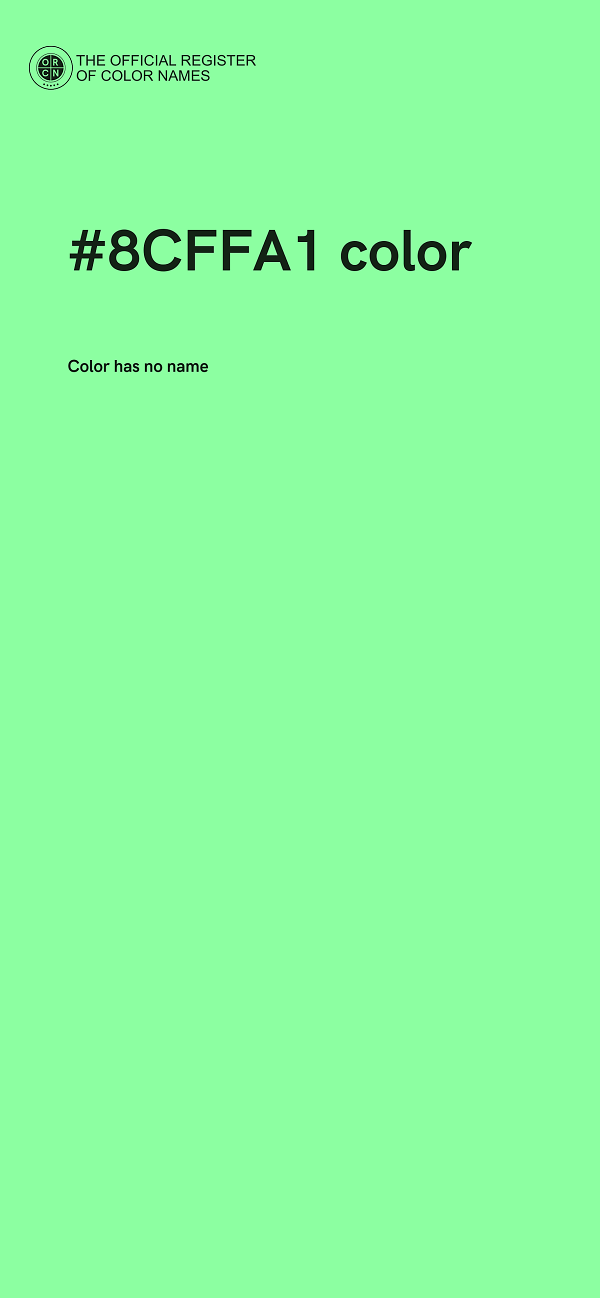 #8CFFA1 color image