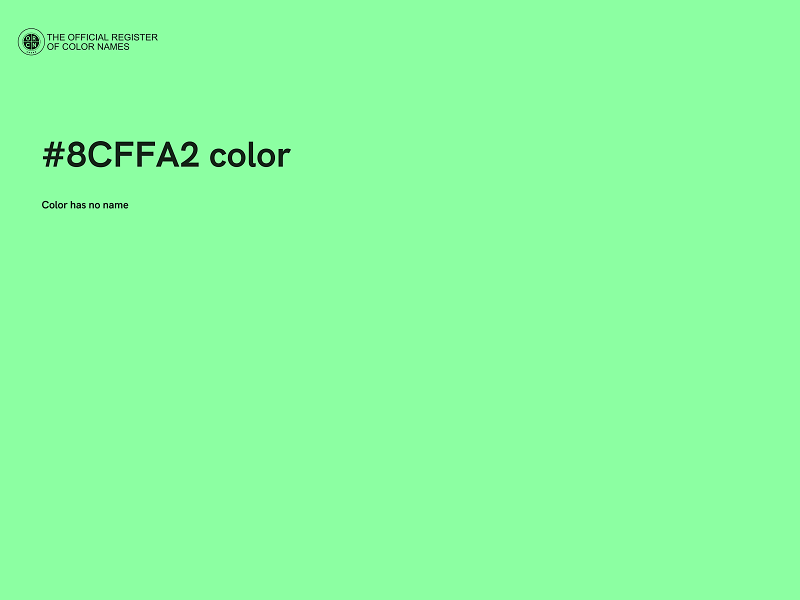 #8CFFA2 color image
