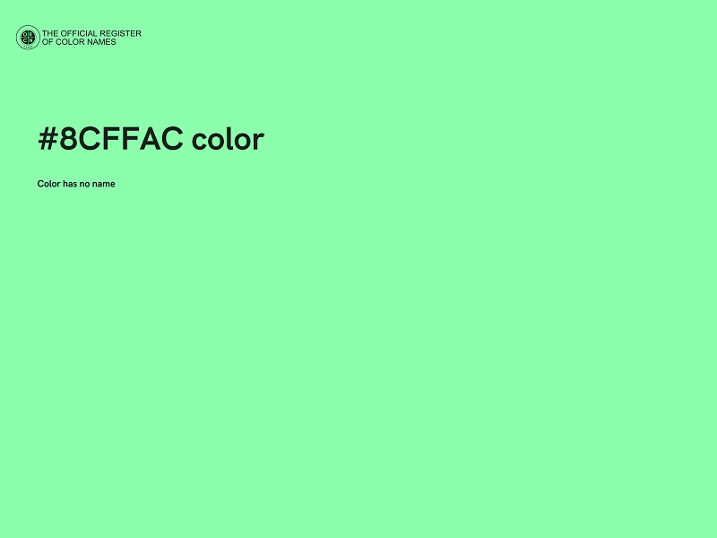 #8CFFAC color image