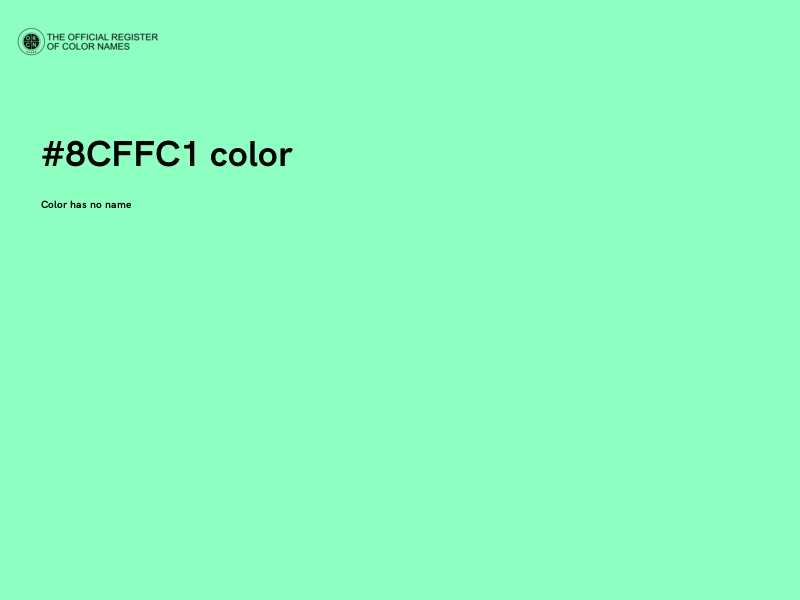 #8CFFC1 color image