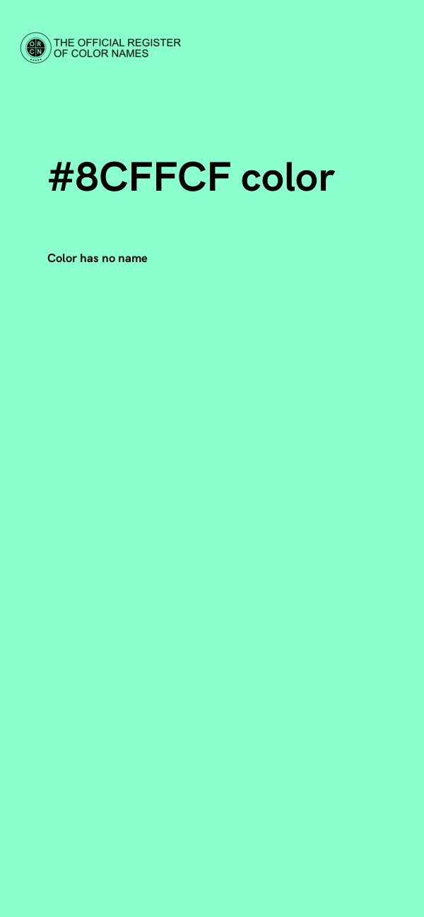 #8CFFCF color image