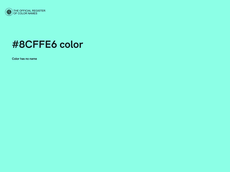 #8CFFE6 color image