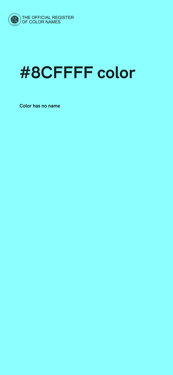 #8CFFFF color image