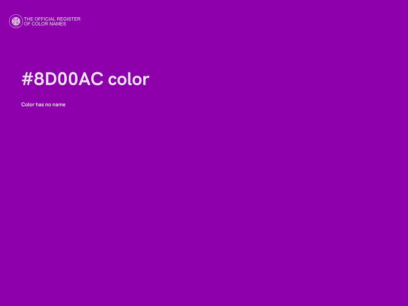 #8D00AC color image