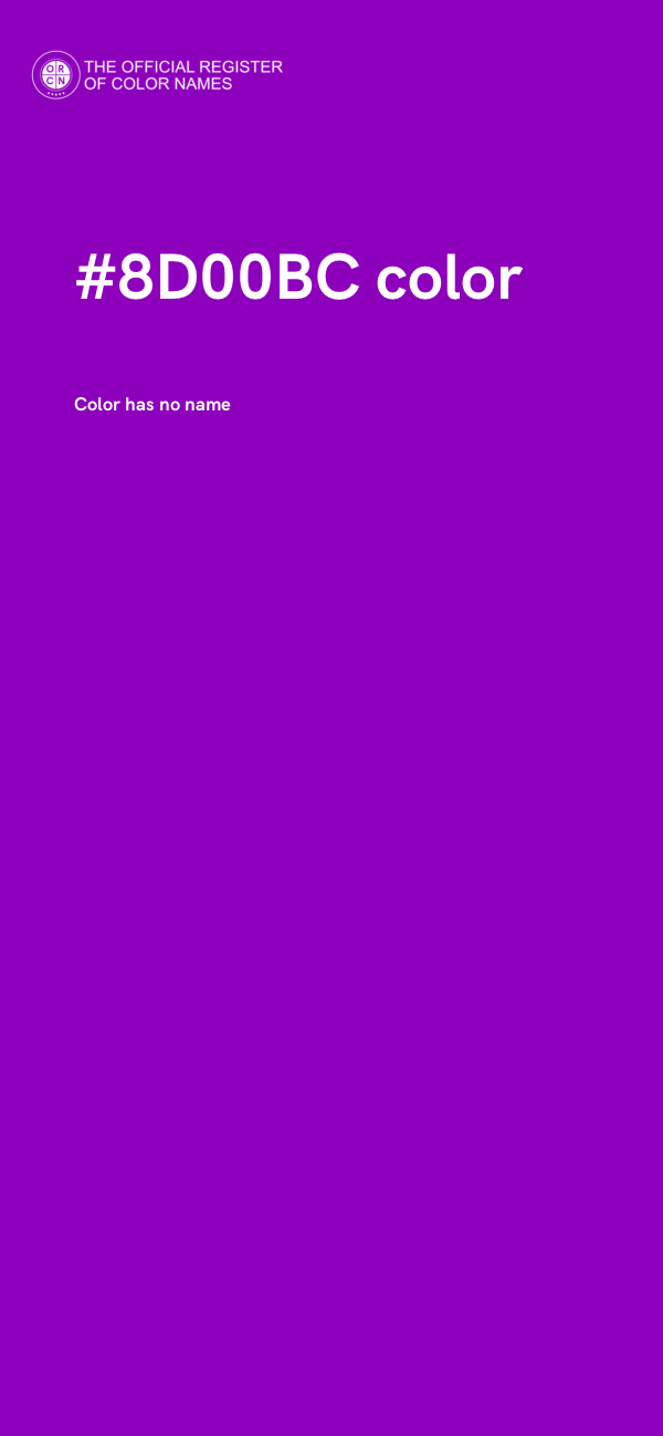 #8D00BC color image
