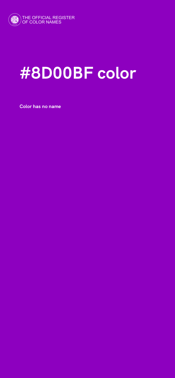 #8D00BF color image