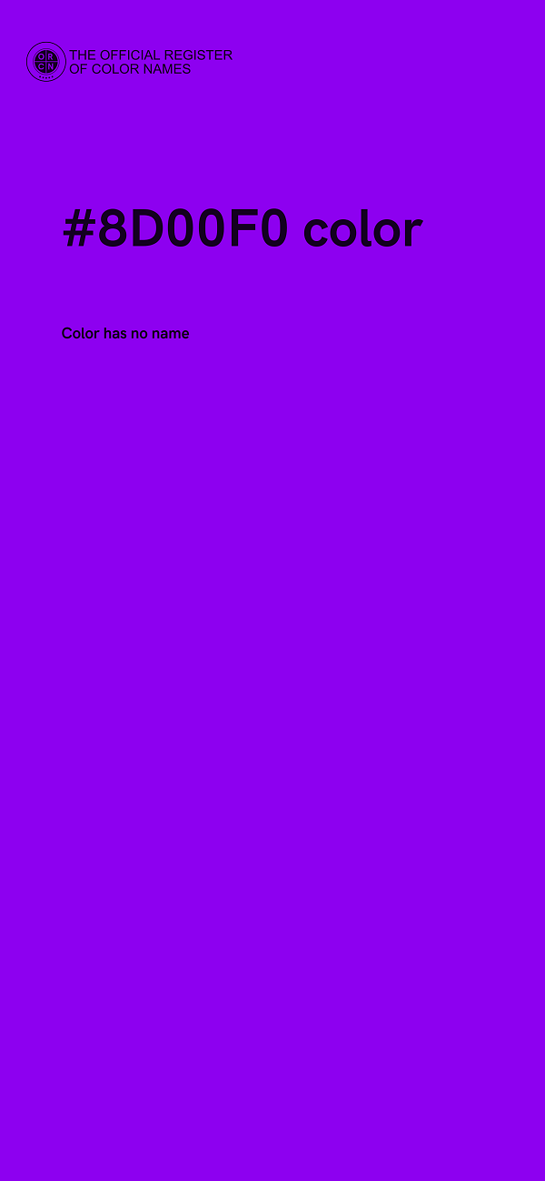 #8D00F0 color image