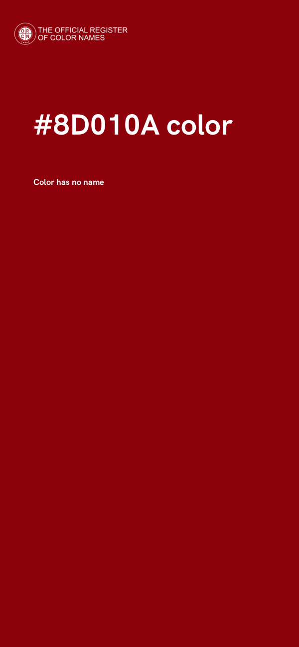 #8D010A color image