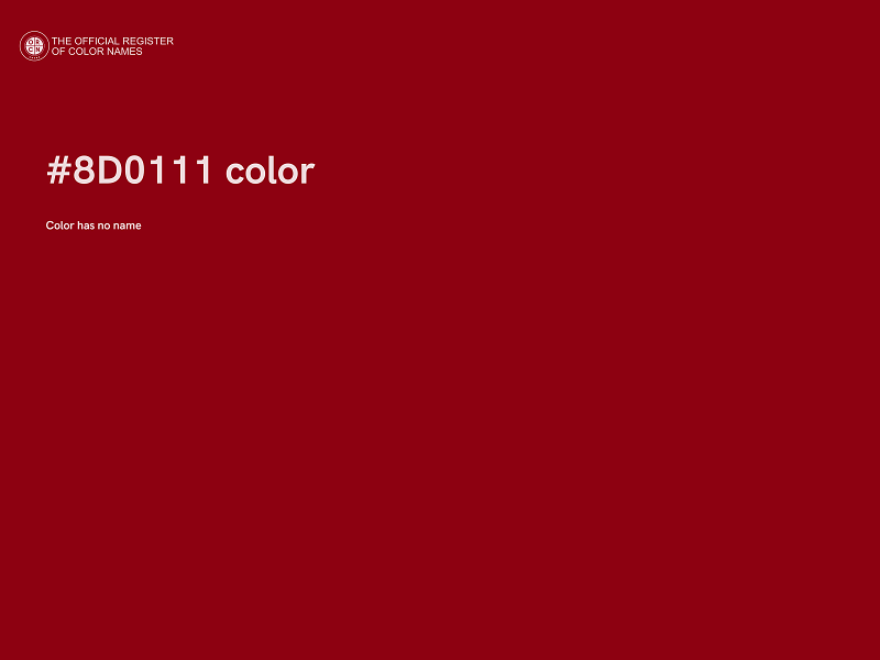 #8D0111 color image