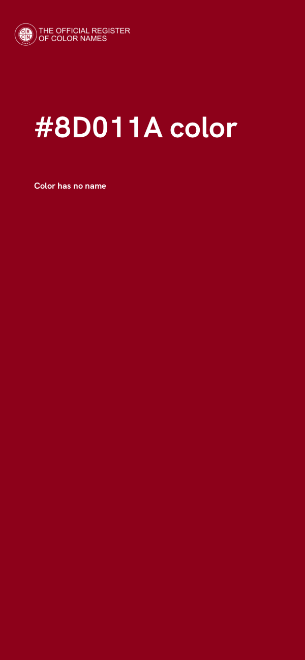 #8D011A color image