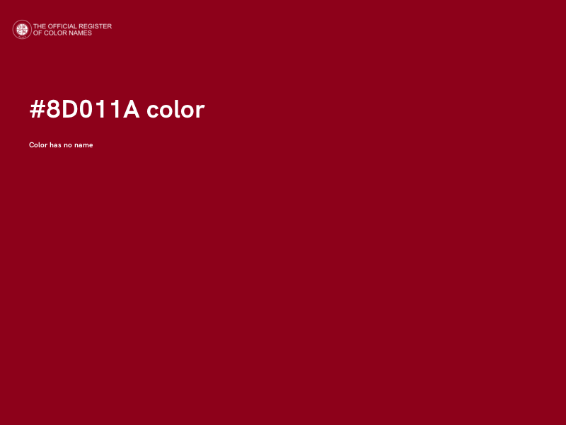#8D011A color image