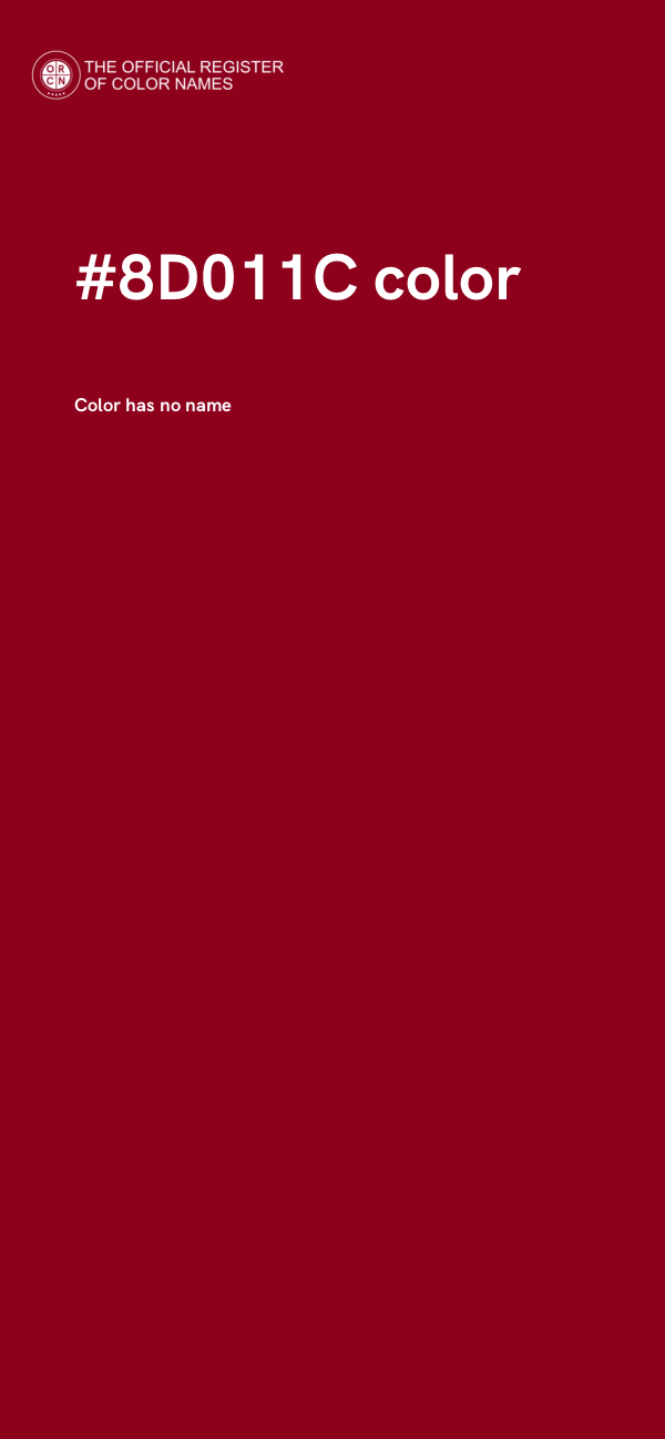 #8D011C color image