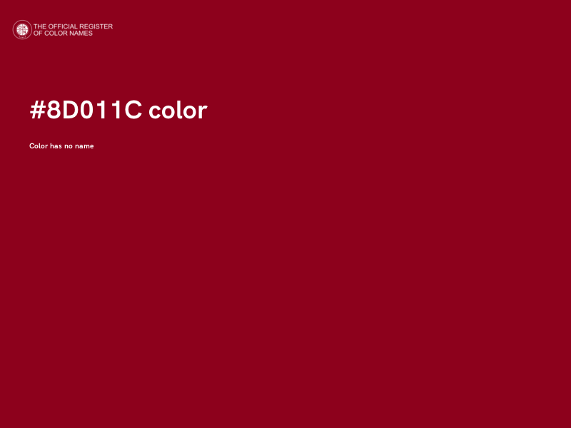 #8D011C color image