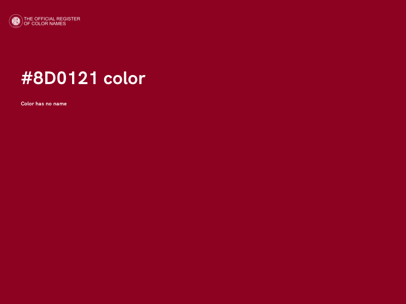 #8D0121 color image