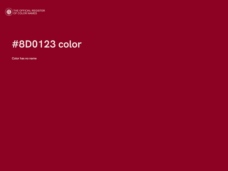 #8D0123 color image