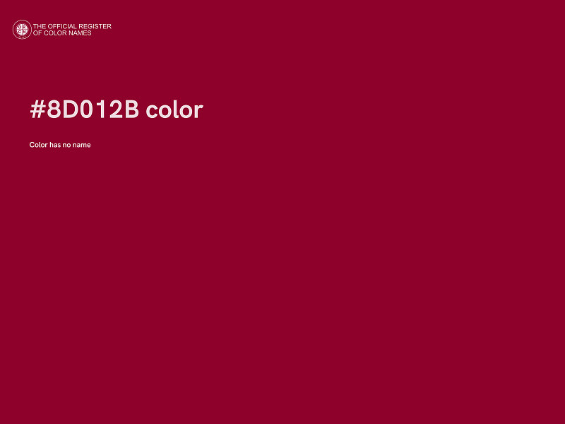 #8D012B color image