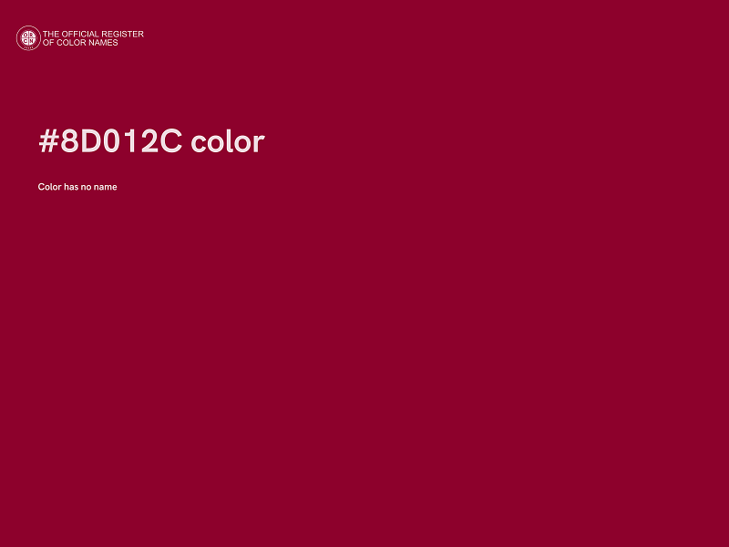 #8D012C color image