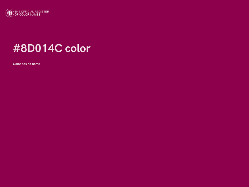 #8D014C color image