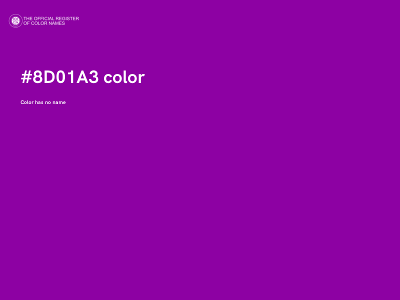 #8D01A3 color image