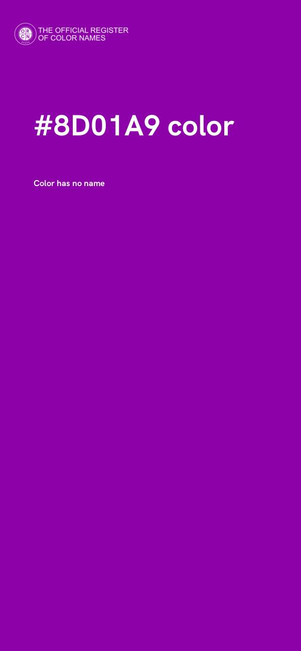#8D01A9 color image