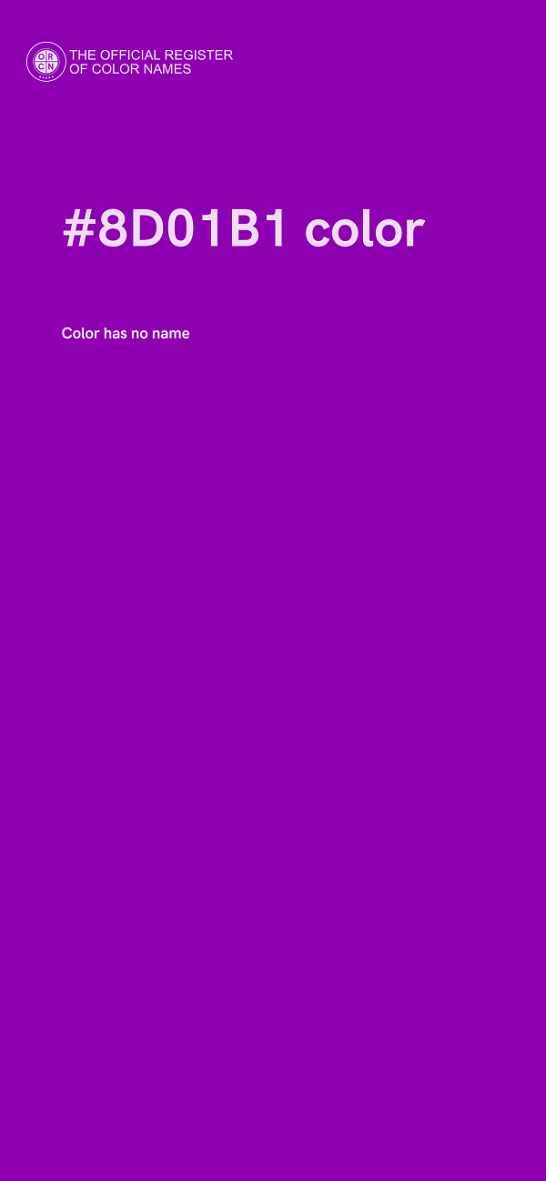 #8D01B1 color image